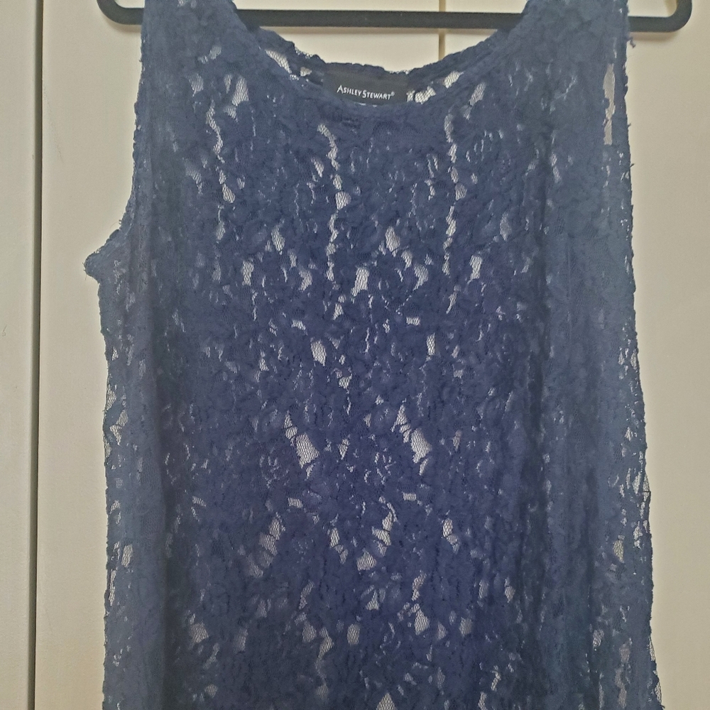 Blue Floral Top